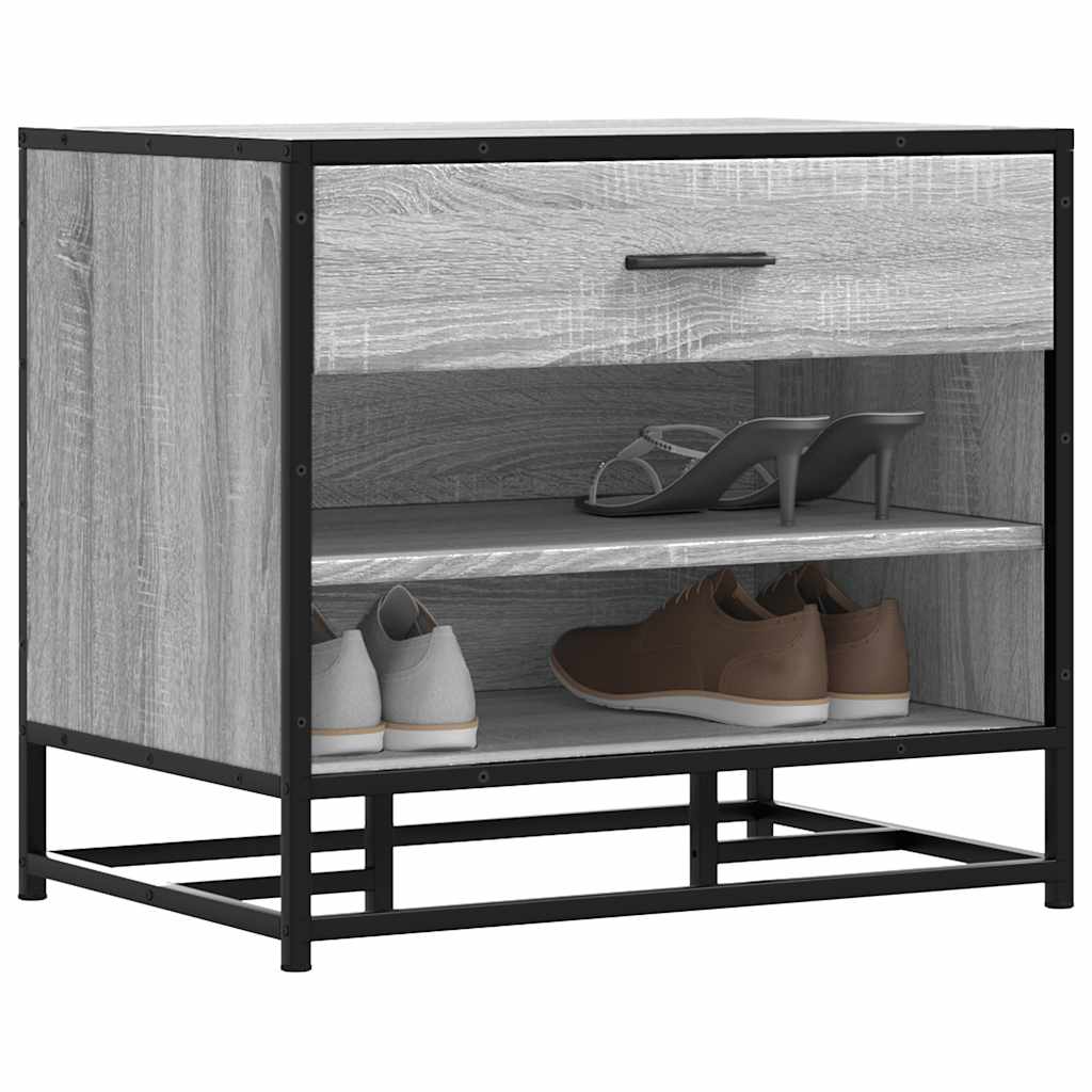 THUNDER Small Shoe Bench Grey Sonoma - R and M Furniture