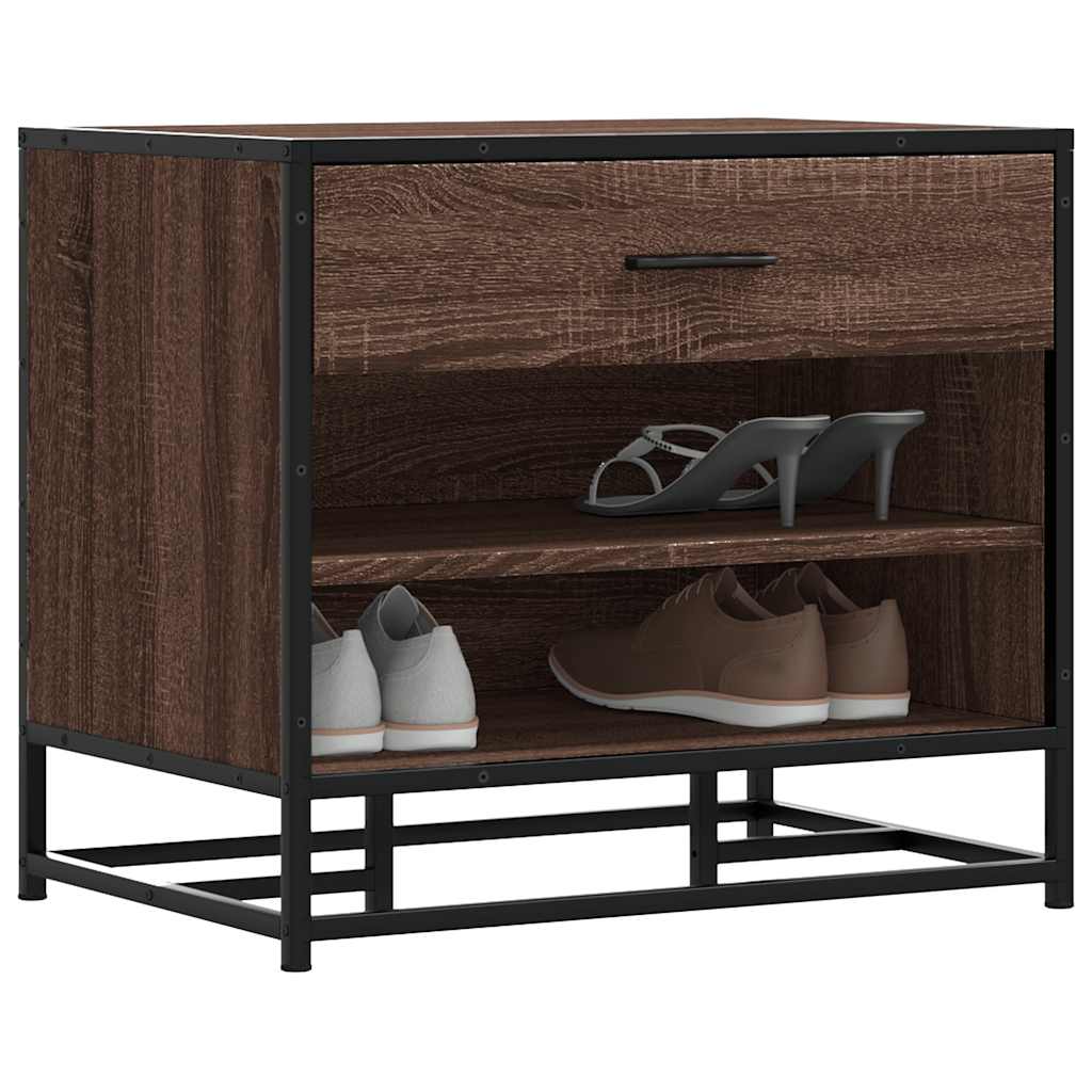 THUNDER Small Shoe Bench Brown Oak - Casper Homes
