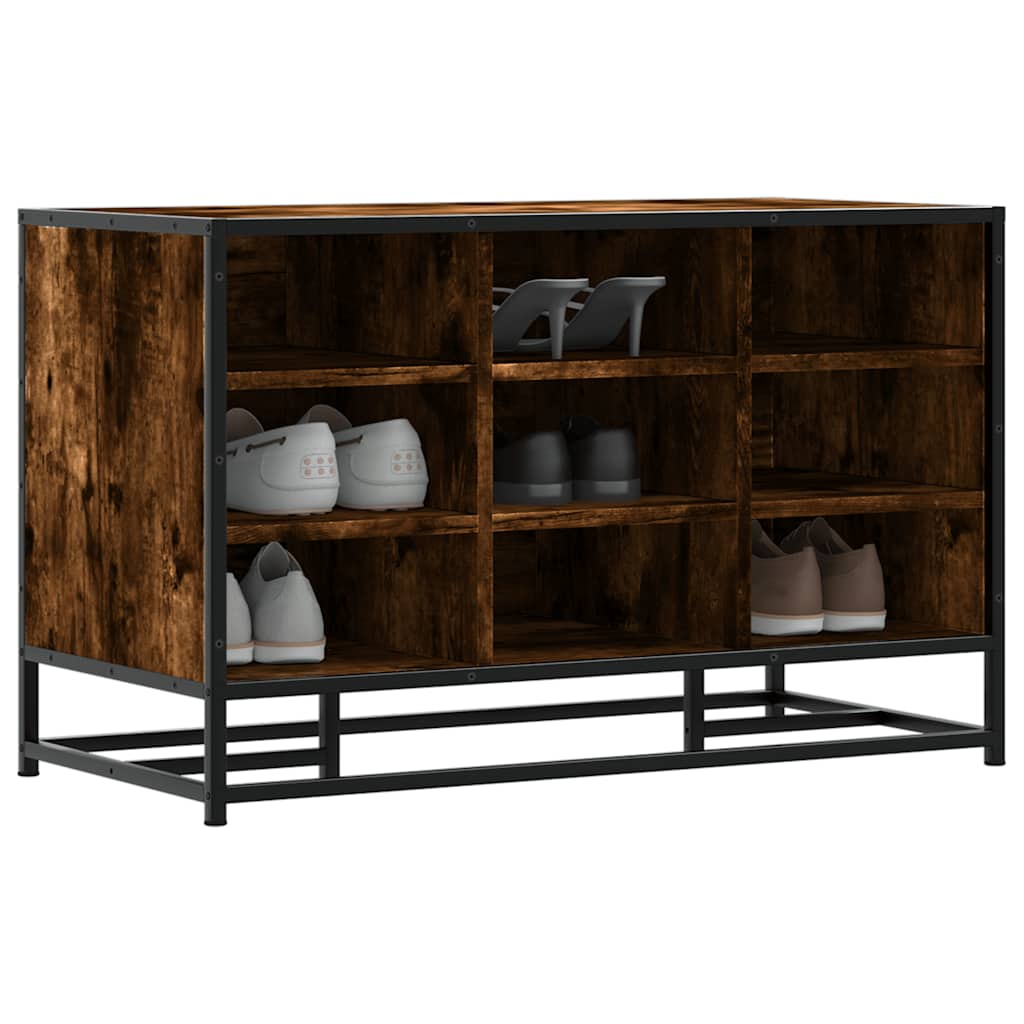 TUMANIA Medium Shoe Bench Smoked Oak - R and M Furniture