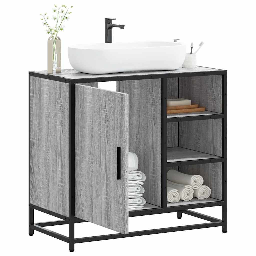 Bathroom Sink Cabinet Grey Sonoma 65x33x60 cm Engineered Wood - Casper Homes