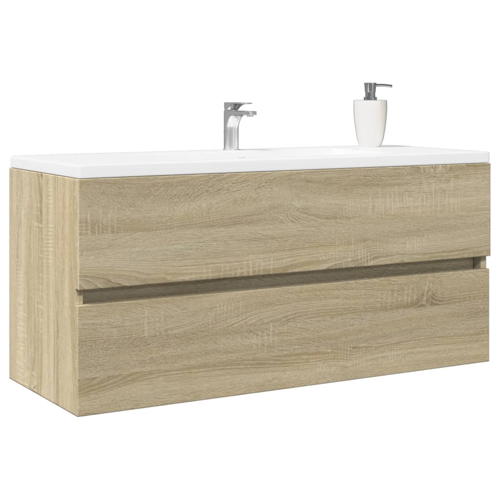 Bathroom Sink Cabinet Sonoma Oak 100x38.5x45 cm Engineered Wood - Design Hut