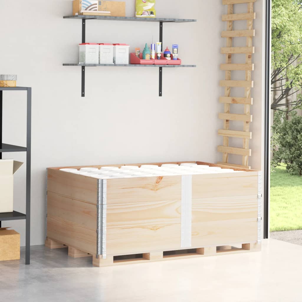 Pallet Collars 3 Pieces 150x100 cm Solid Wood Pine - Decor Base
