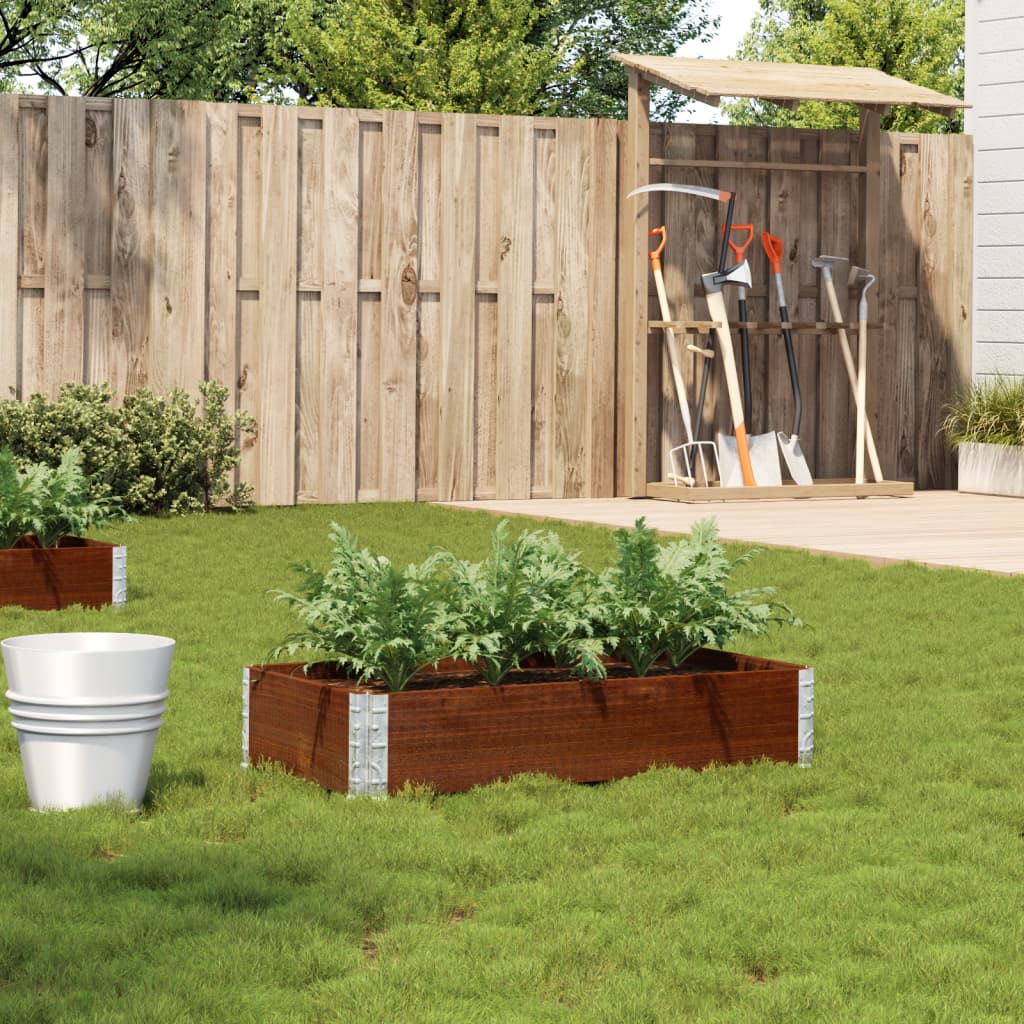 Garden Planter Brown 100x50 cm Solid Wood Pine - vid-3295390 - Charlotte Dunes
