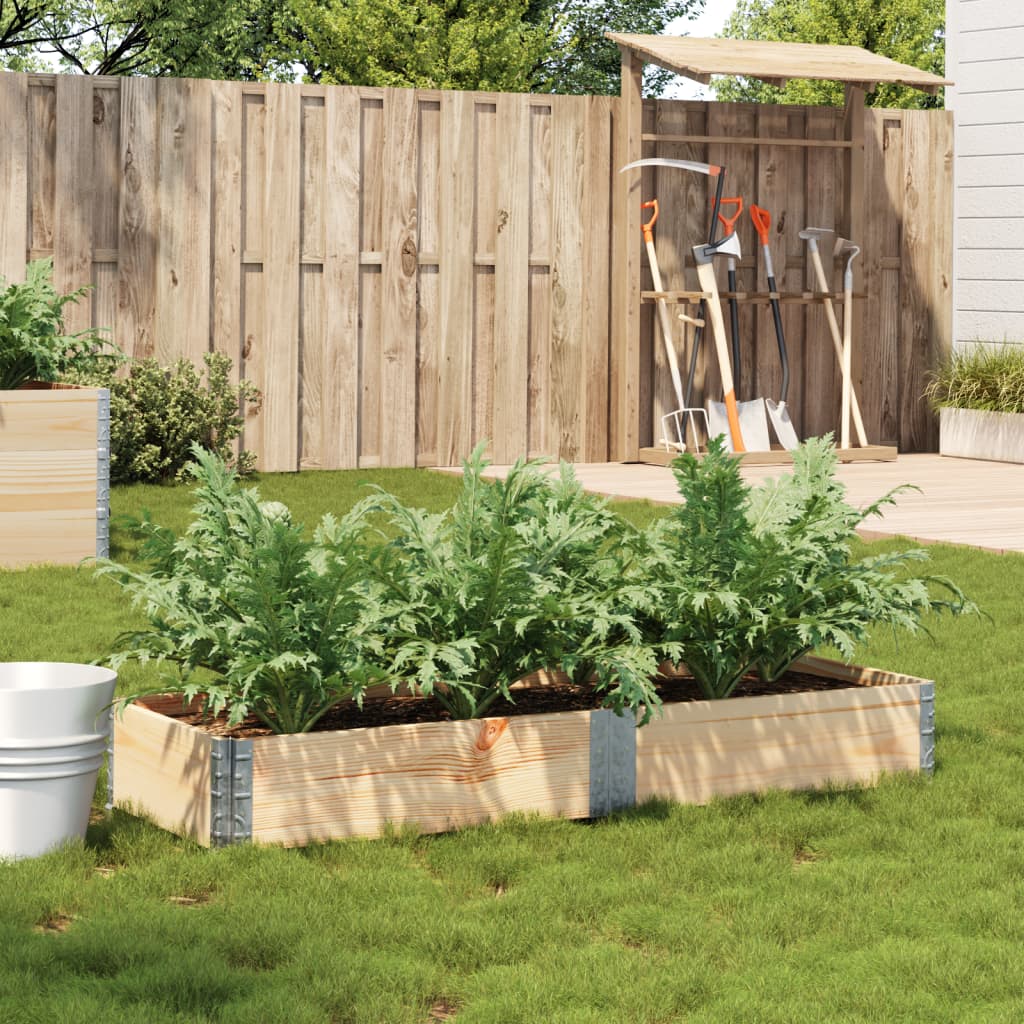 Garden Planter 150x50 cm Solid Wood Pine - vid-3295403 - Charlotte Dunes