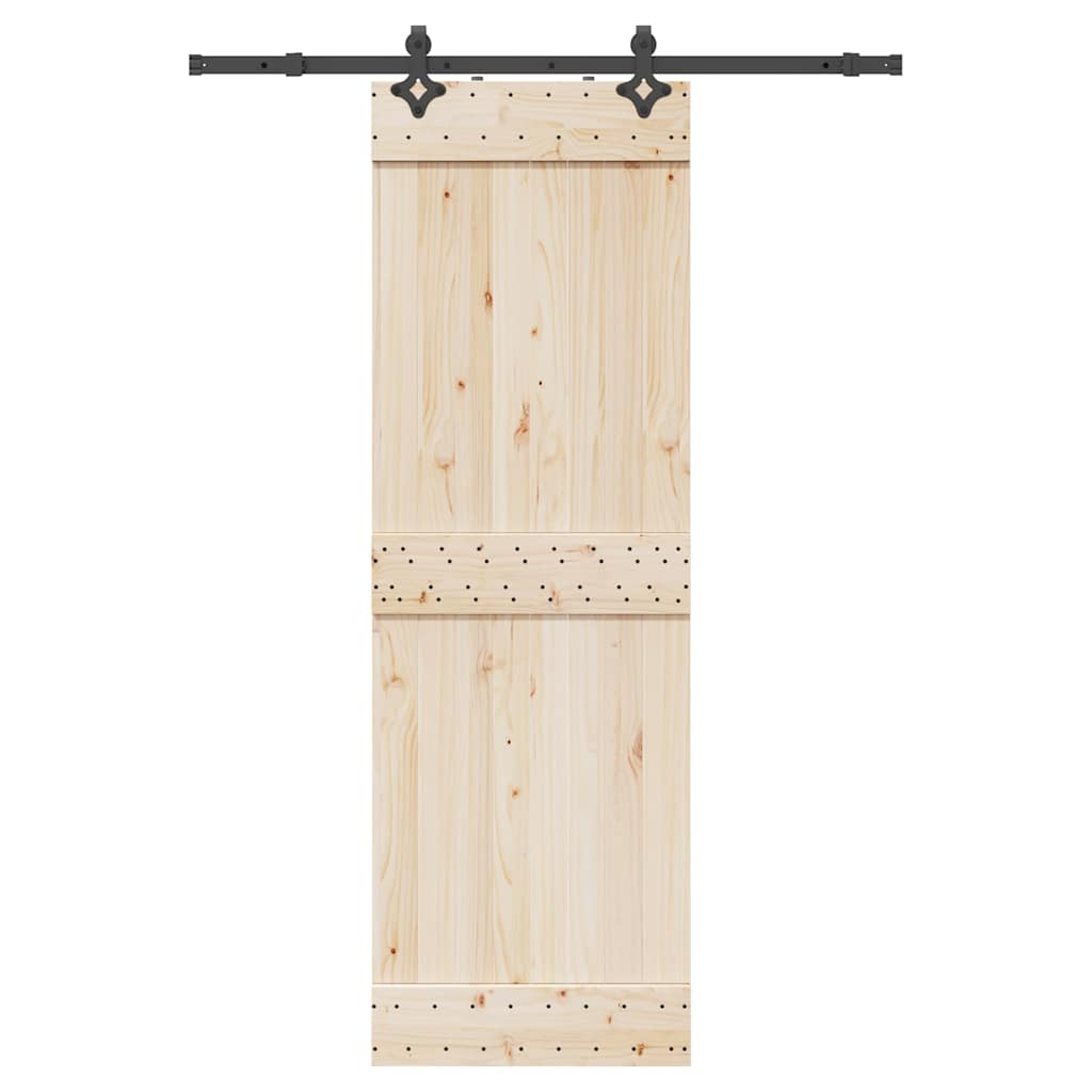Sliding Door Hardware Kit 152.5 cm Steel Black - Direct Imports