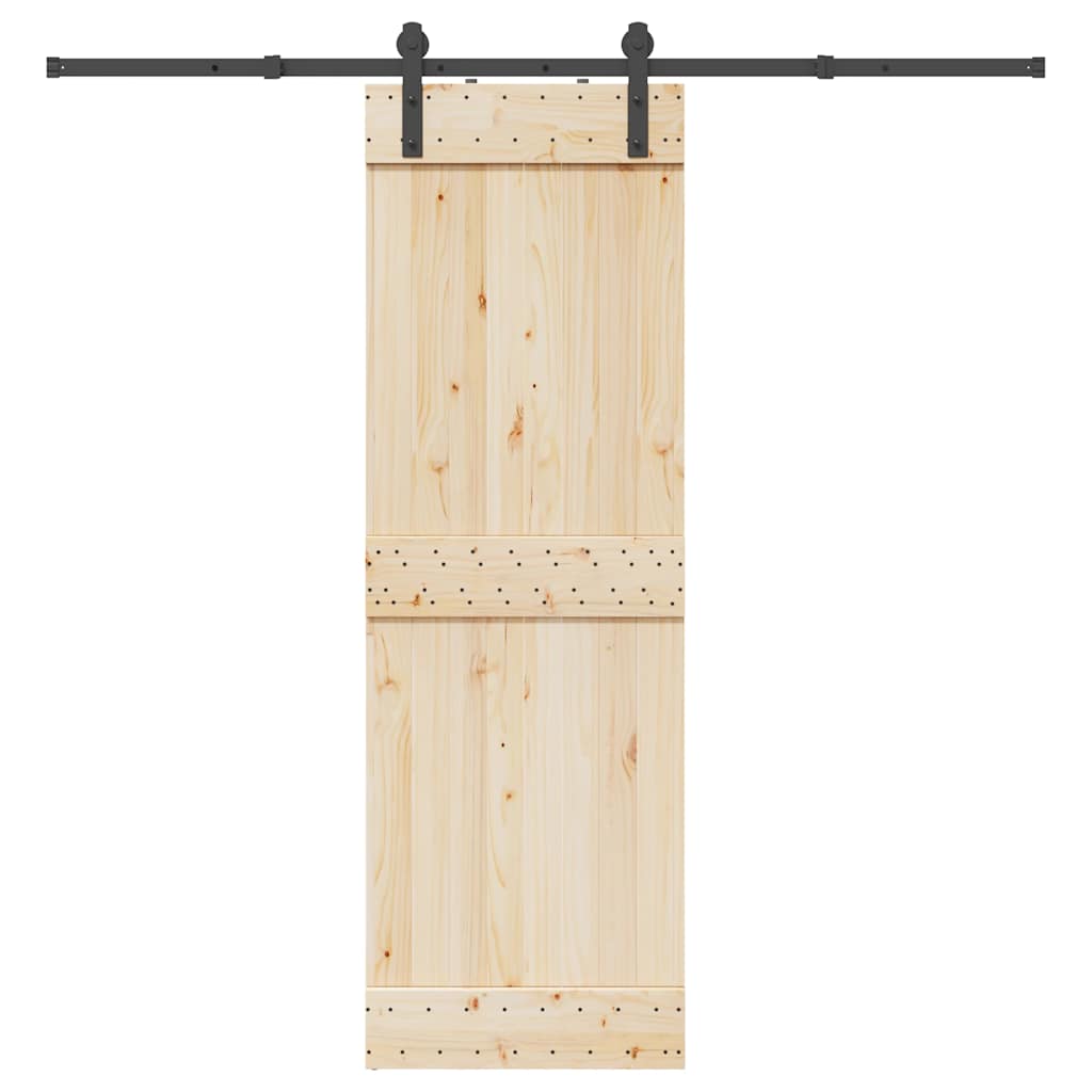 Sliding Door Hardware Kit 213 cm Steel Black - Charlotte Dunes