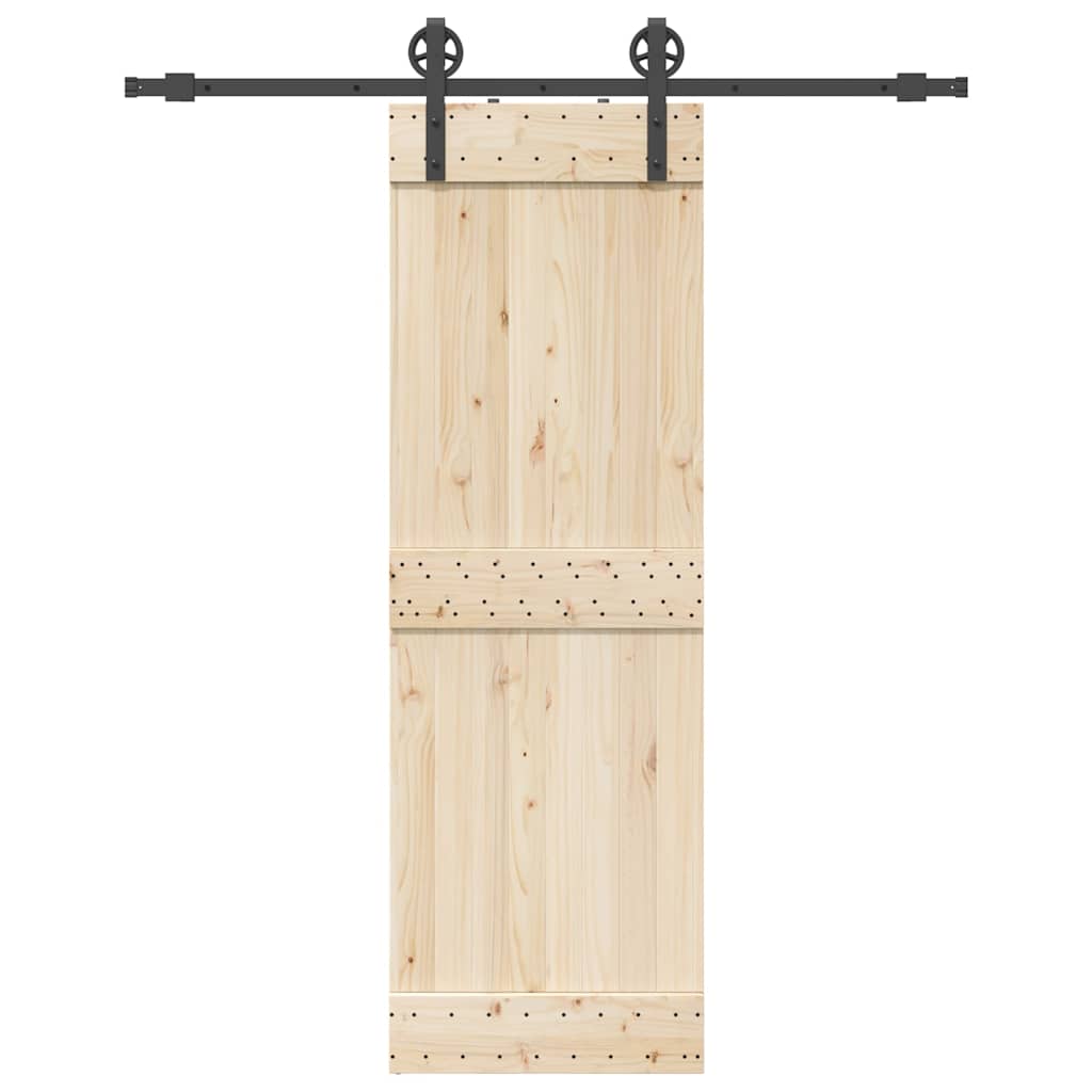 Sliding Door Hardware Kit 183 cm Steel Black - Merlin Deals