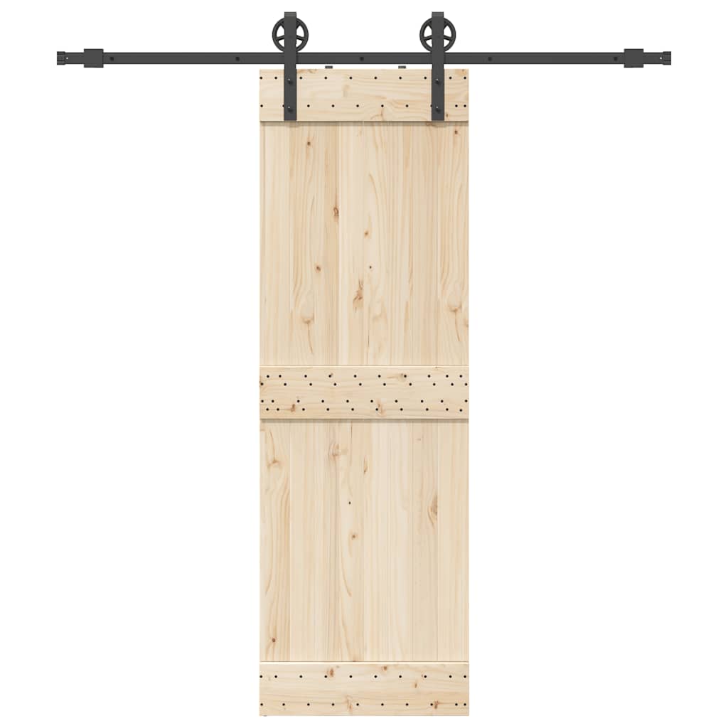 Sliding Door Hardware Kit 200 cm Steel Black - Sid & Sam