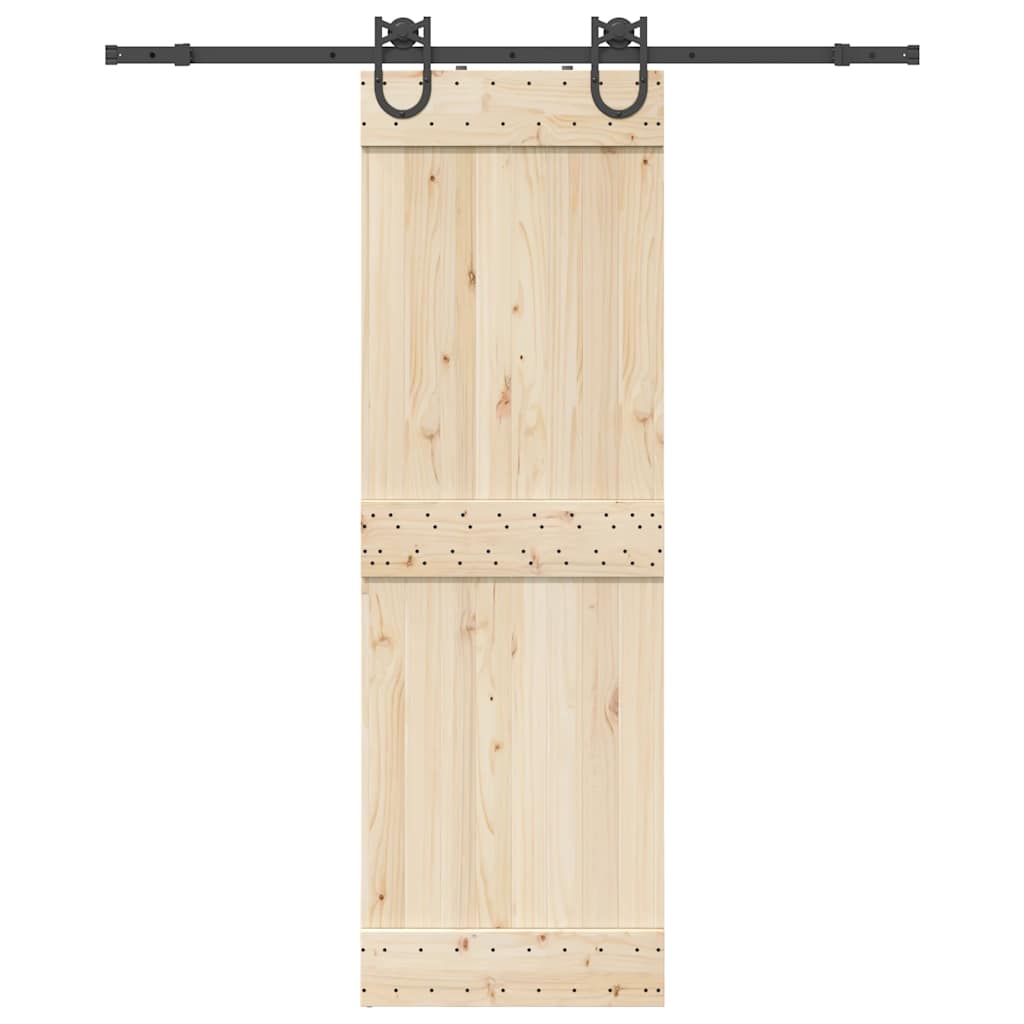 Sliding Door Hardware Kit 183 cm Steel Black - Discount Dealers