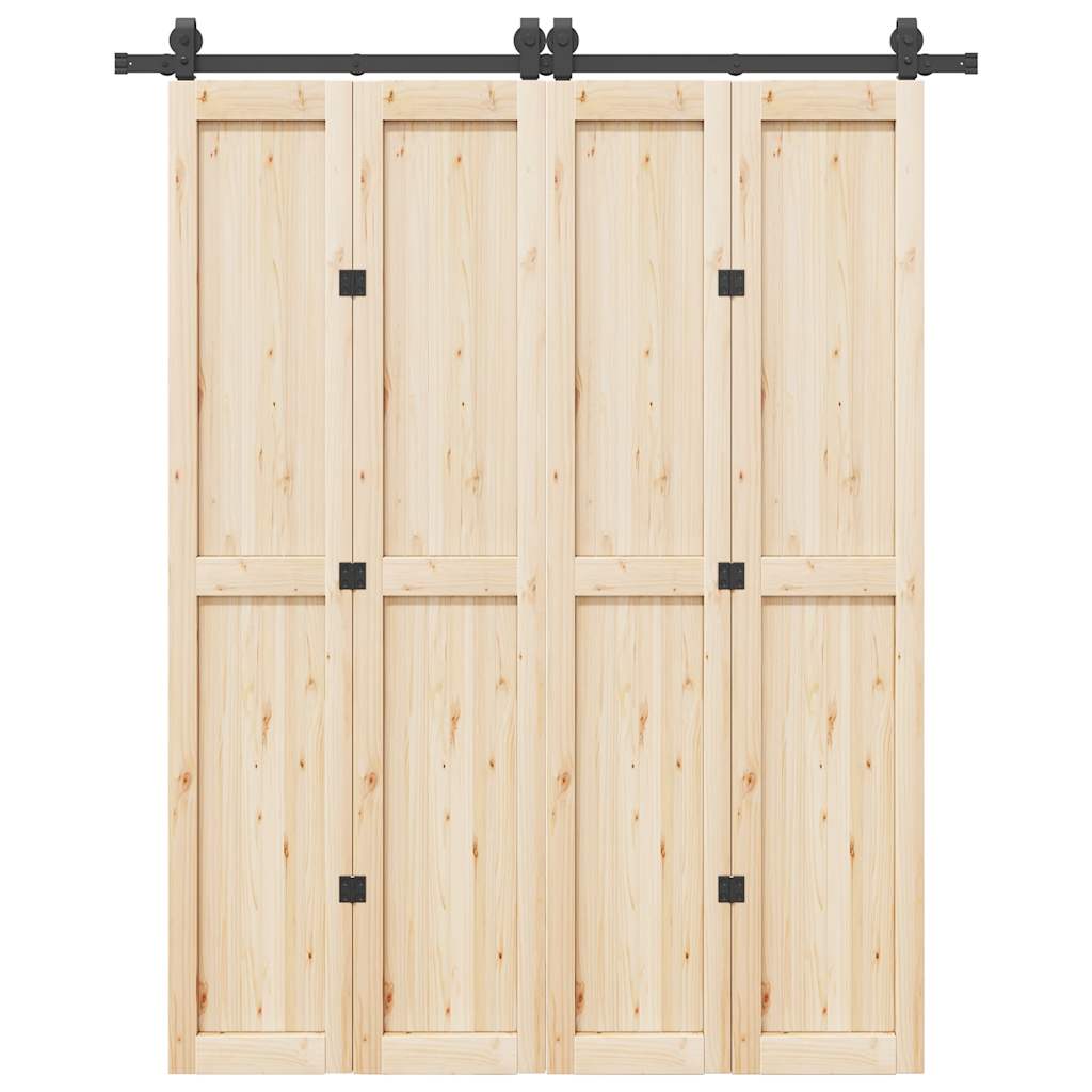 Sliding Door Hardware Kit 183 cm Steel Black - Charlotte Dunes