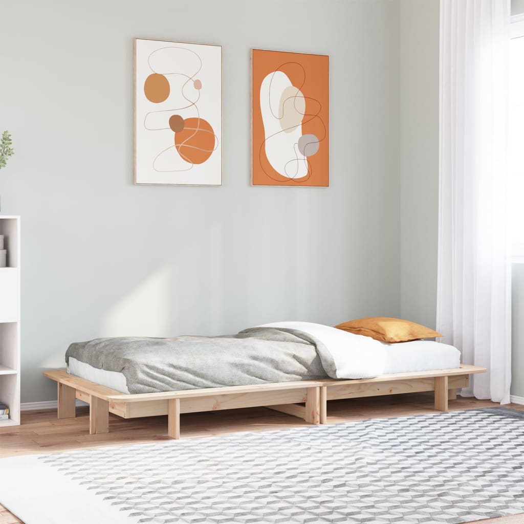 Bedframe 90x200cm Solid Wood Pine - Casper Homes