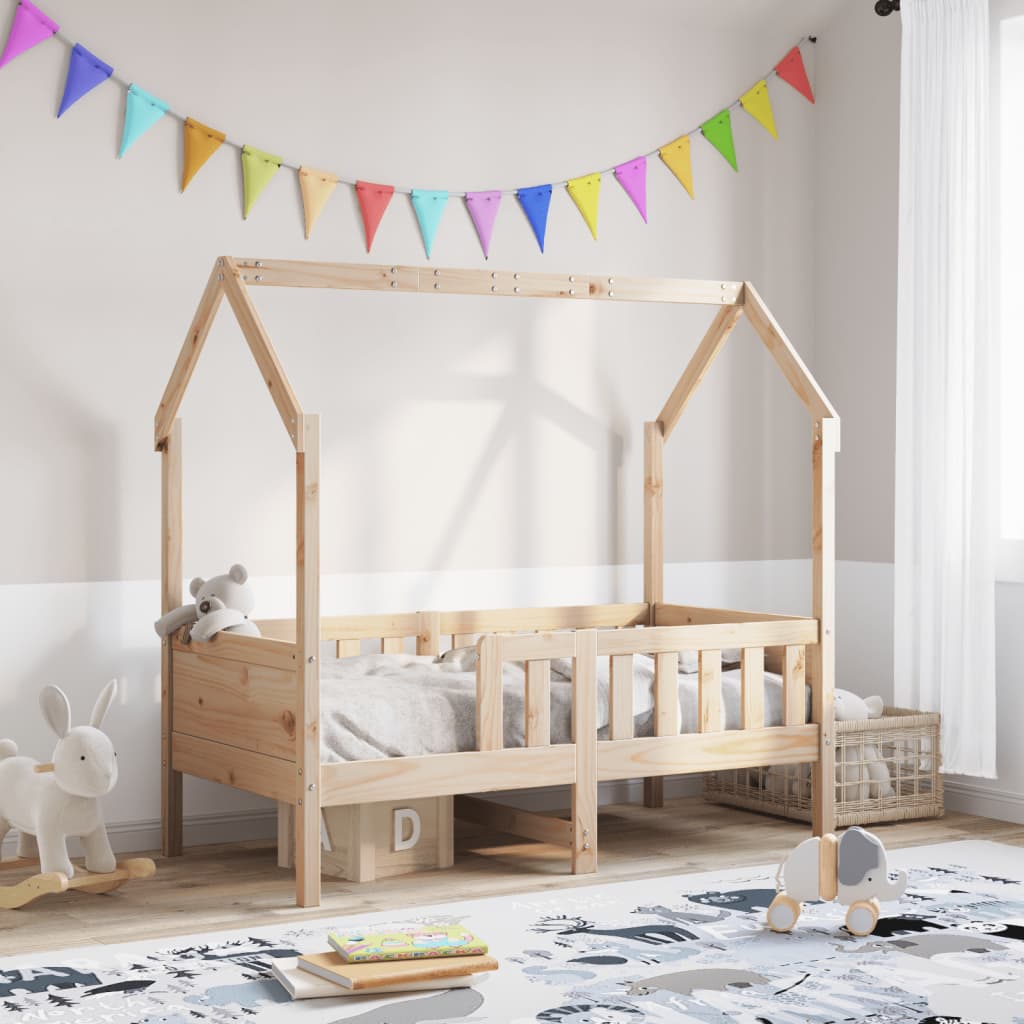 Kids House Bedframe 80x160cm Pine - The Home Maker