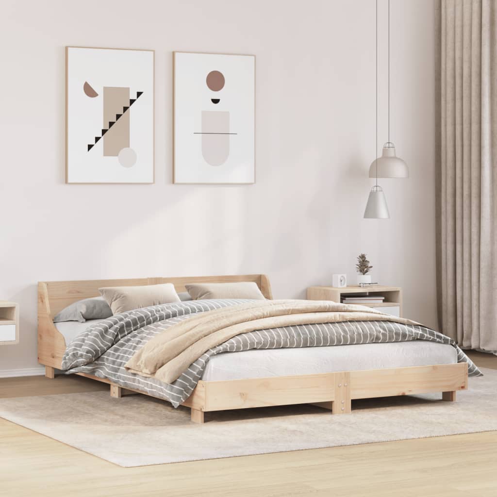 Bedframe 140x190cm Solid Wood Pine - All Things Good