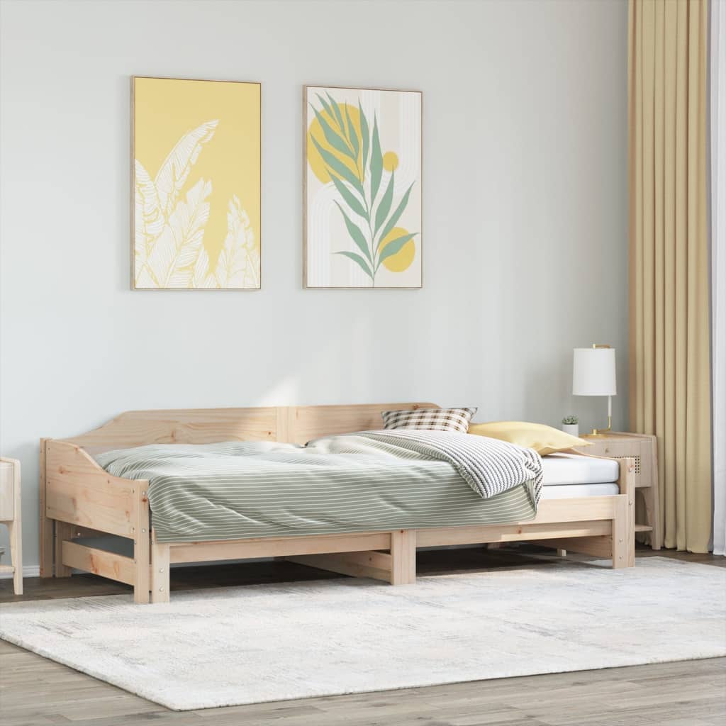 Daybed with Trundle 80x200cm Solid Wood - The Home Maker