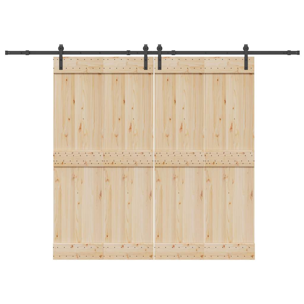 Sliding Door Hardware Kit 305 cm Steel Black - Tyrell & Tyrell