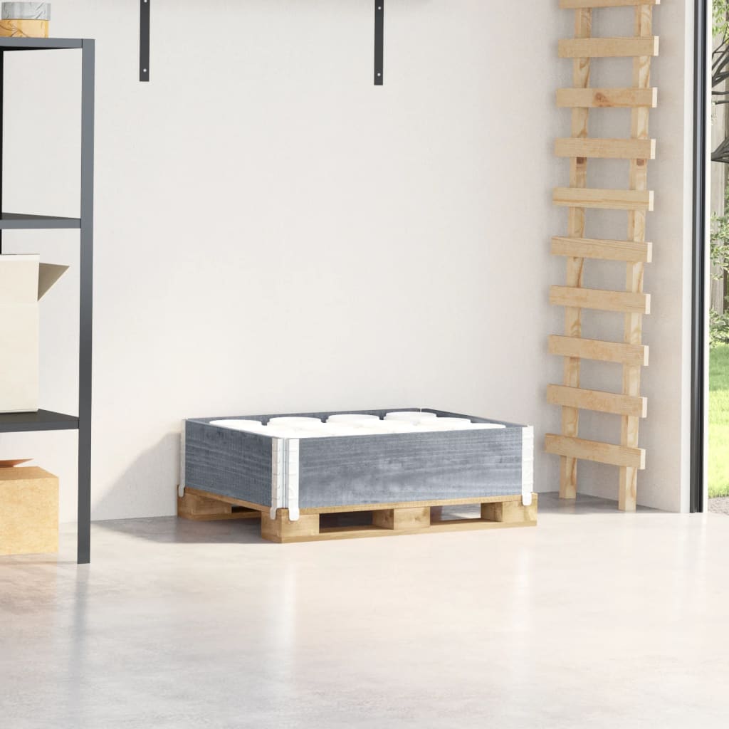 VIMOR Pallet Collar 80x60 cm Wooden - Grey - Charlotte Dunes