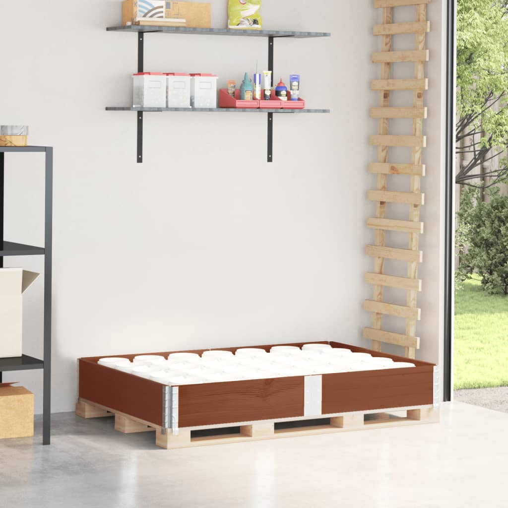 VOEMERE Pallet Collar 150x100 cm Wooden - Brown - Charlotte Dunes