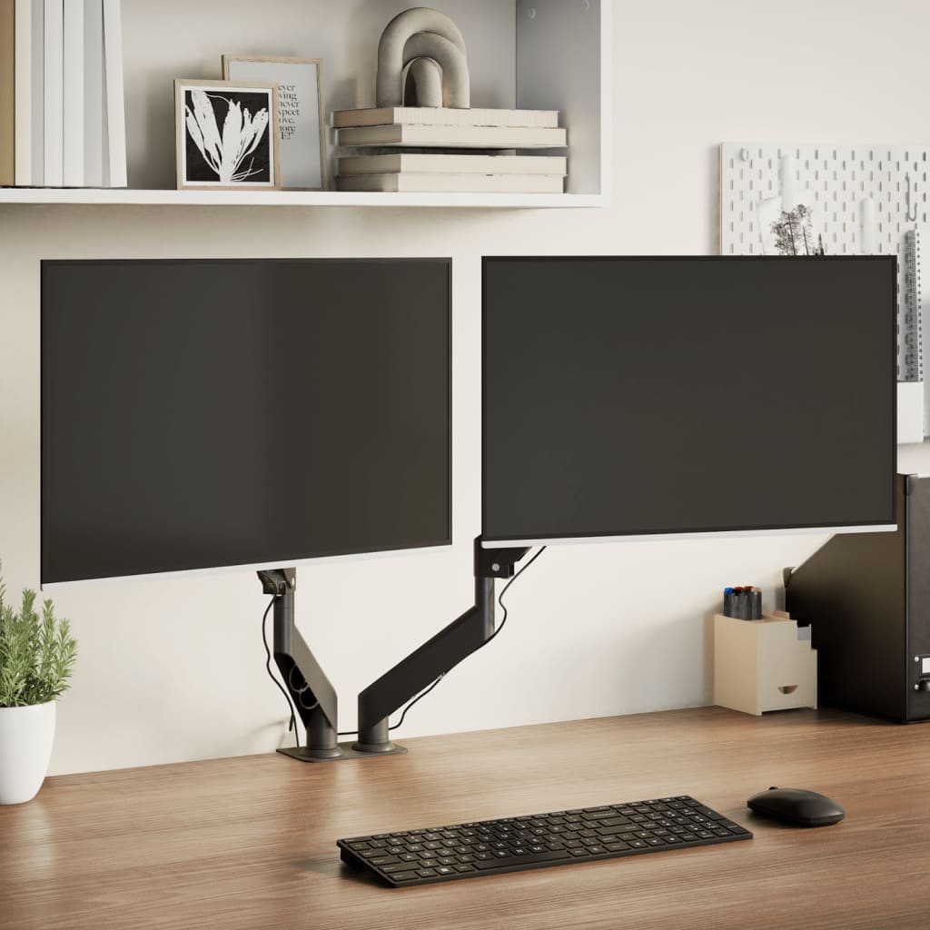 Dual Monitor Arm for Max 27 Inch Screen Gas Spring 20 kg - Merkel Designers