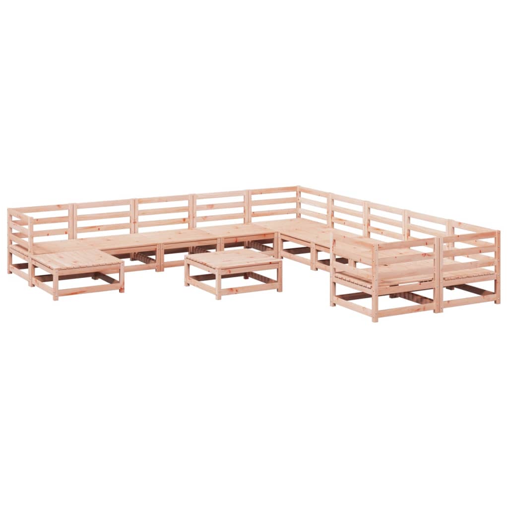 12 Piece Garden Sofa Set Solid Wood Douglas Fir - Discount Dealers