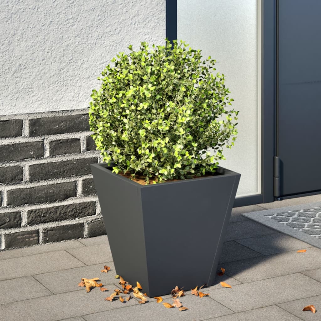 Garden Planter Anthracite 30x30x30 cm Steel - vid-851042 - Design Hut