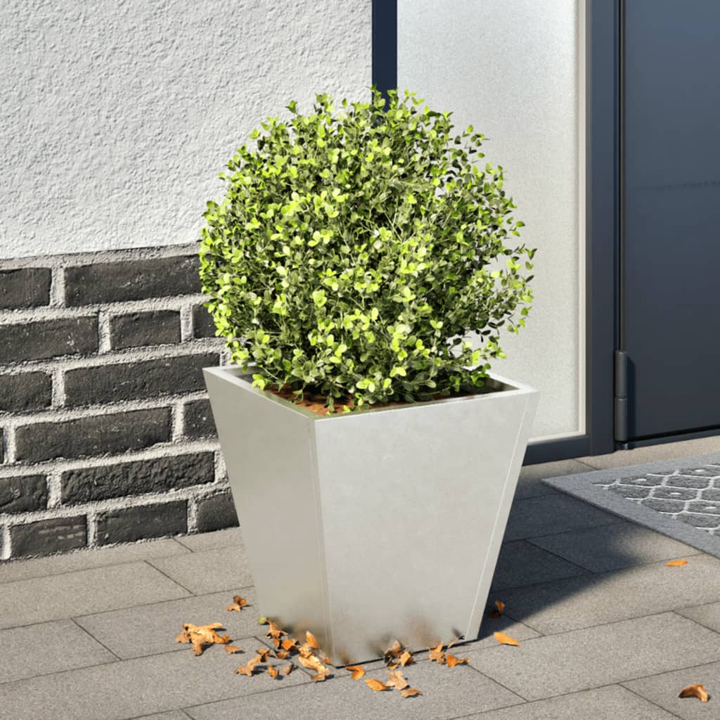 Garden Planter 30x30x30 cm Stainless Steel - vid-851046 - Design Hut