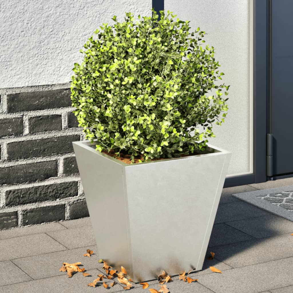 Garden Planters 30x30x30 cm 2 pcs Stainless Steel - Design Hut