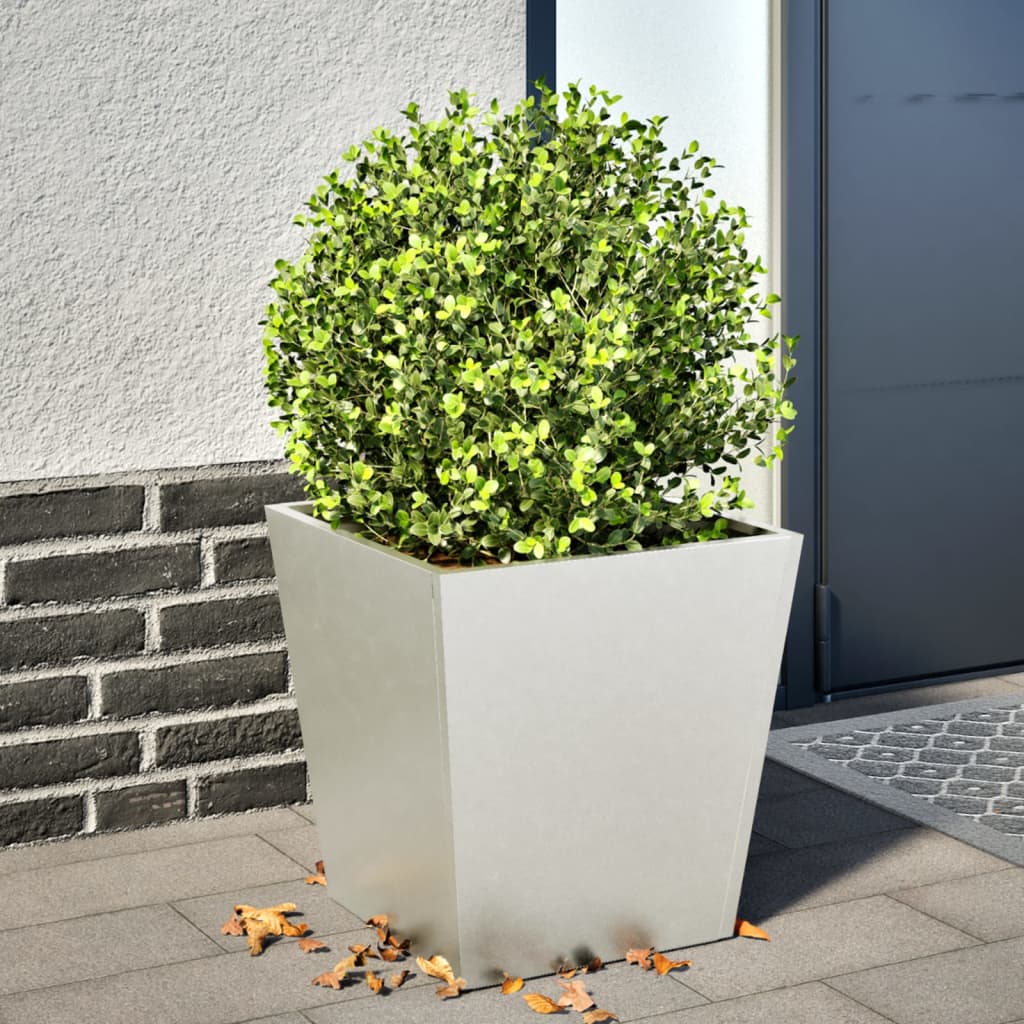 Garden Planter 40x40x40 cm Stainless Steel - vid-851060 - Design Hut