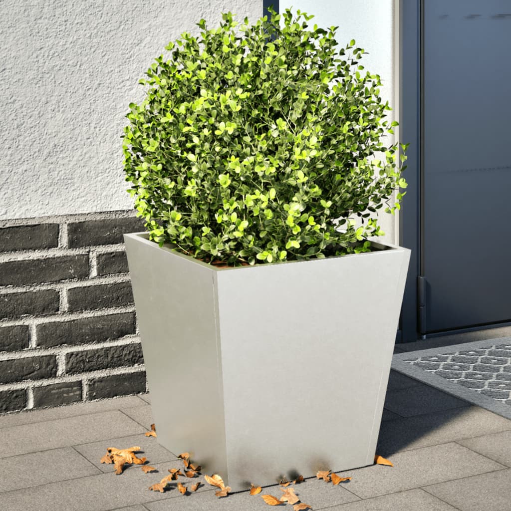Garden Planters 40x40x40 cm 2 Pieces Stainless Steel - All Things Good