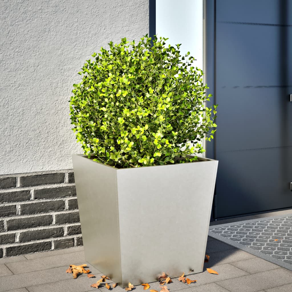 Garden Planter 50x50x50 cm Stainless Steel - Discount Dealers