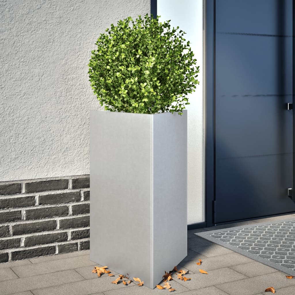 Garden Planter Triangular 50x43x75 cm Galvanized Steel - Casper Homes
