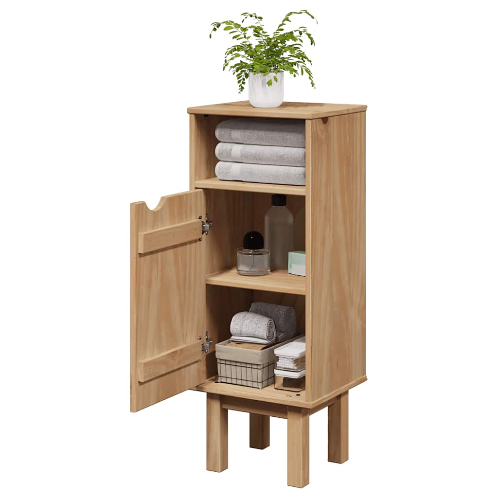 Bathroom Cabinet OTTA 35x30x90 cm Solid Wood Pine - Direct Imports