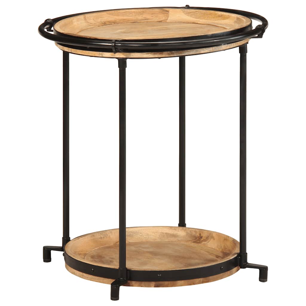 Side Table 55x60 cm Solid Wood Mango - R and M Furniture