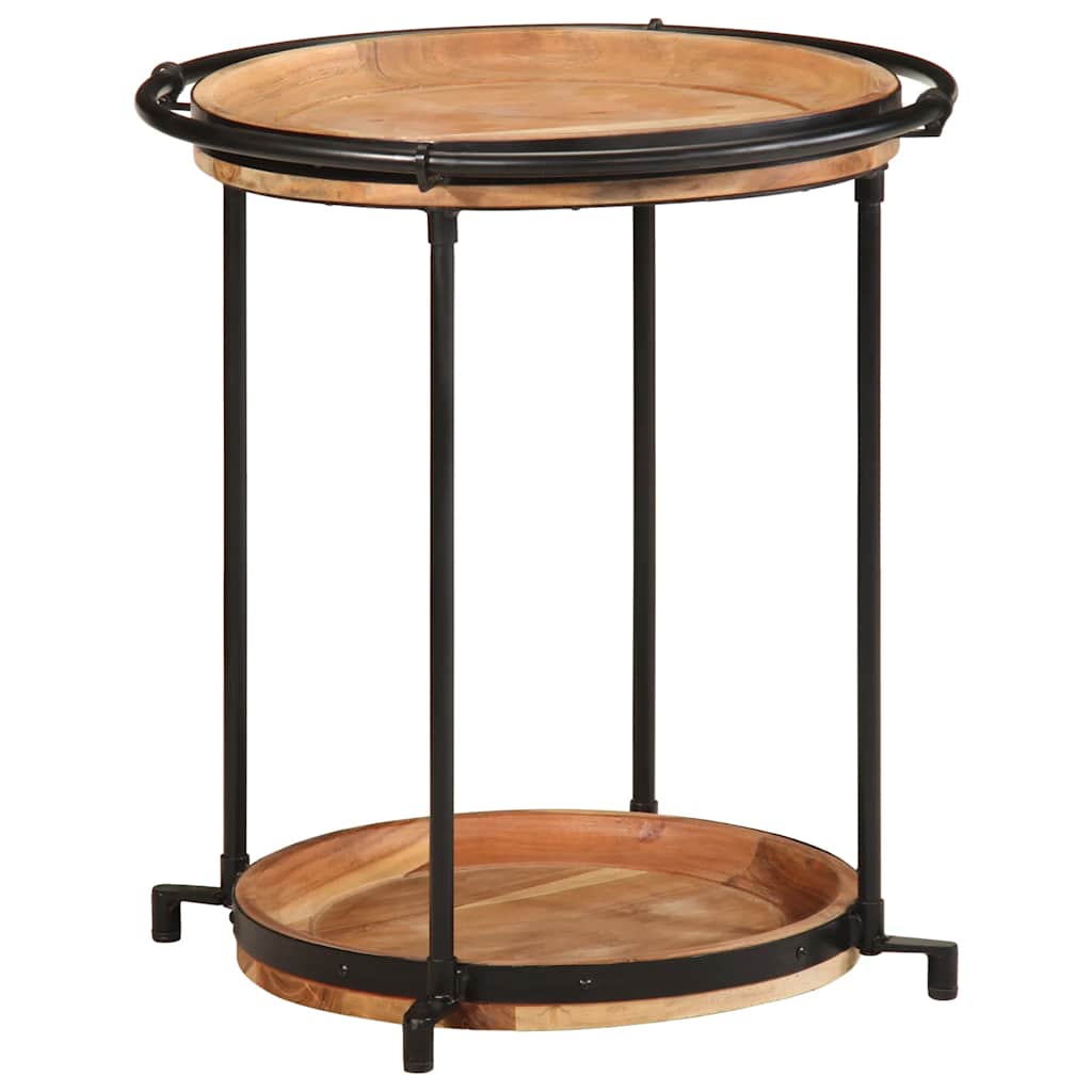 Side Table 55x60 cm Solid Wood Acacia - Unbeatable Bargains