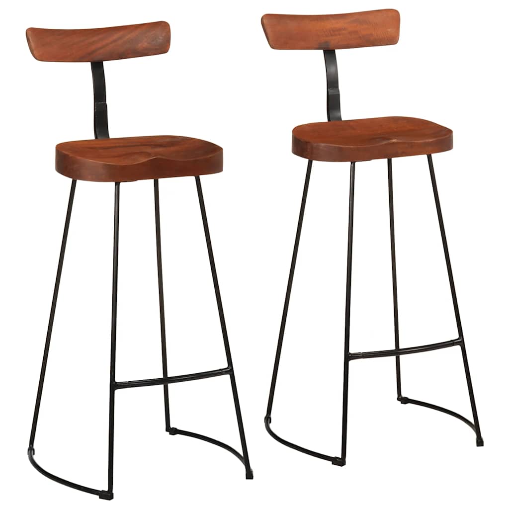 Bar Stools 2 pcs 49x43x103 cm Solid Wood Mango - Style and Chic
