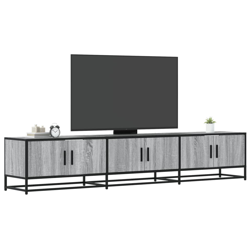 TV Cabinet Grey Sonoma 210x35x41 cm Engineered Wood - Merkel Designers