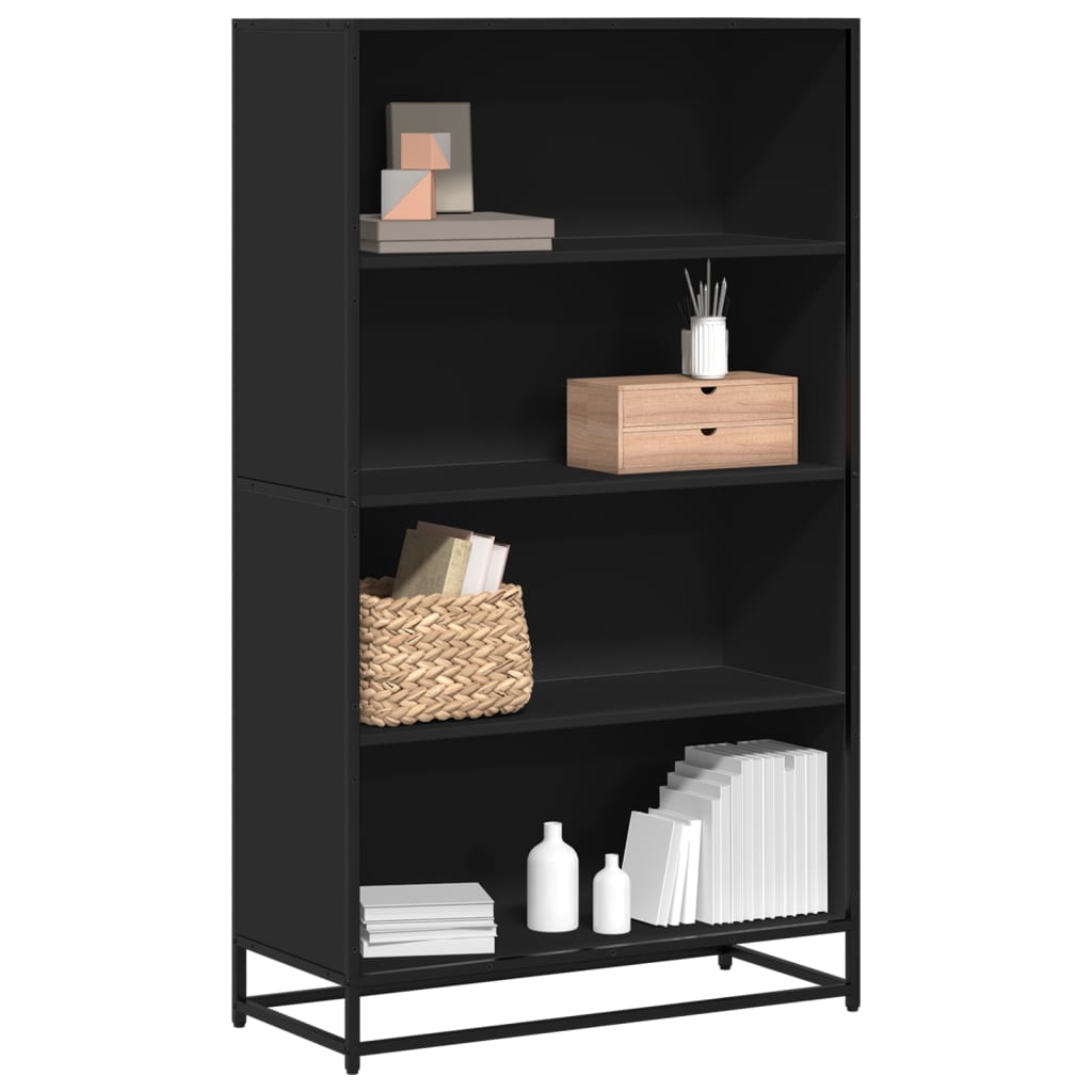 Bookcase Black 80.5x35x139 cm Engineered Wood - Sid & Sam