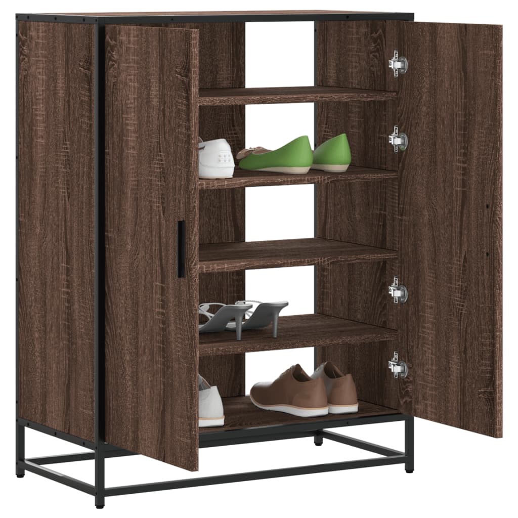 KOHINEX Medium Shoe Cabinet Brown Oak - Design Hut