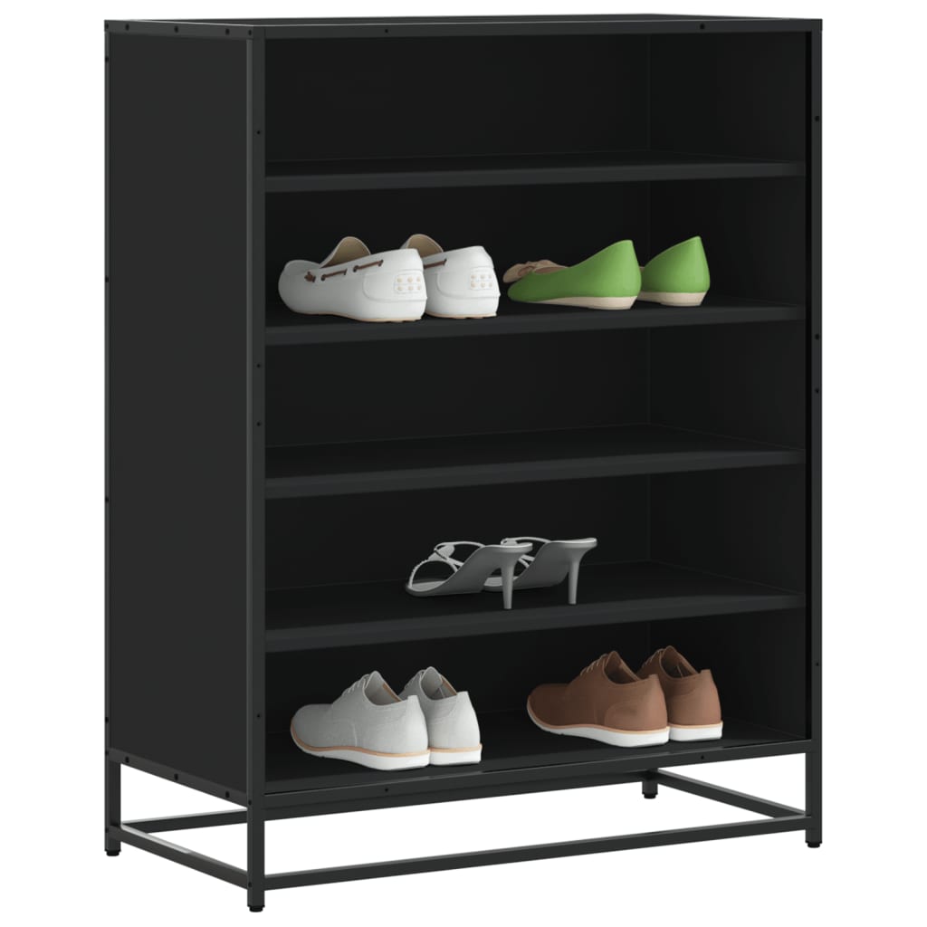 KOHINEX Medium Shoe Cabinet Black - Charlotte Dunes