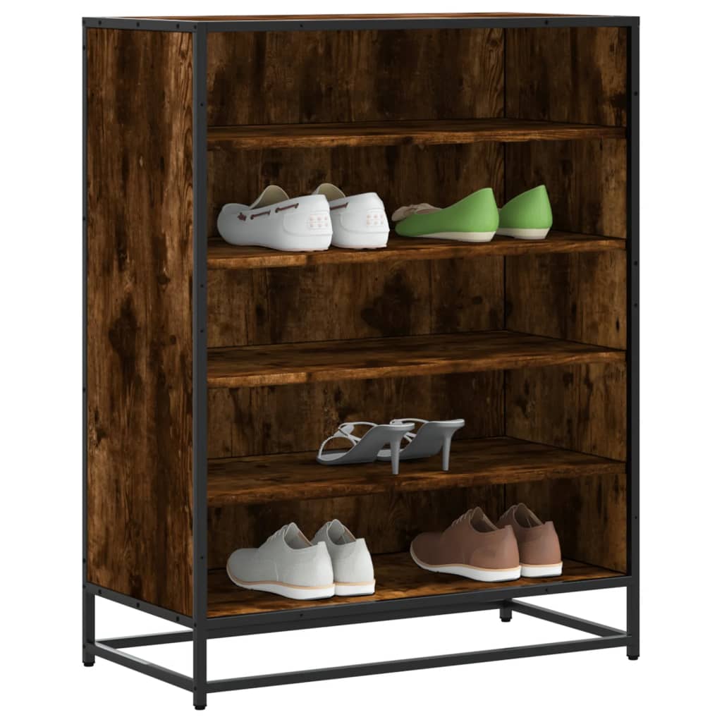 KOHINEX Medium Shoe Cabinet Smoked Oak - R and M Furniture