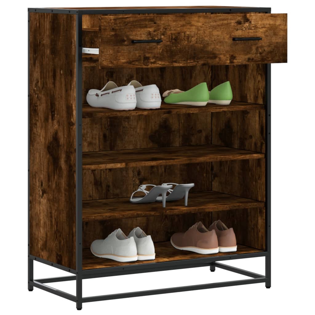 KOHINEX Medium Shoe Cabinet Smoked Oak - Tyrell & Tyrell