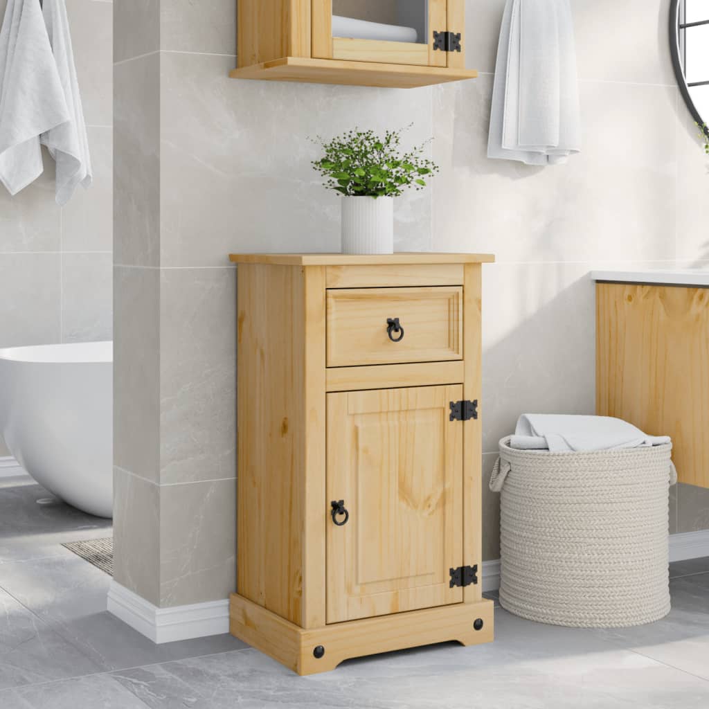 Bathroom Cabinet Corona 45x33x80 cm Solid Wood Pine - Brittle & Co