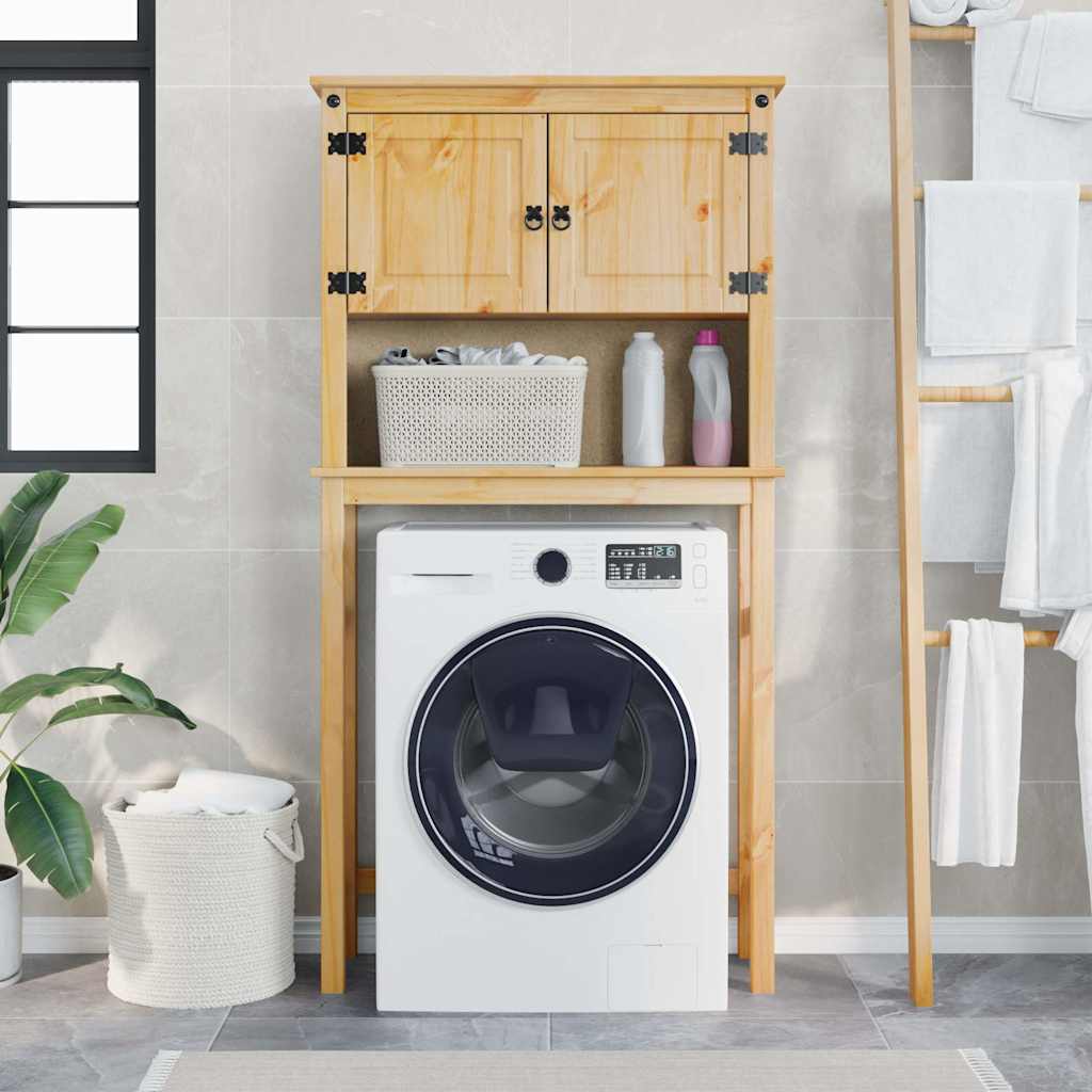 Bathroom Washing Machine Cabinet Corona Solid Wood Pine - vid-4013408 - Charlotte Dunes