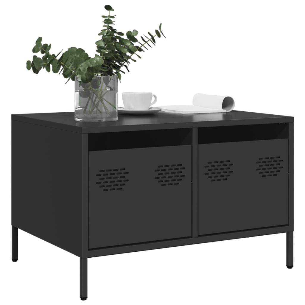 TV Cabinet Black 68x50x43.5 cm Cold-rolled Steel - All Things Good