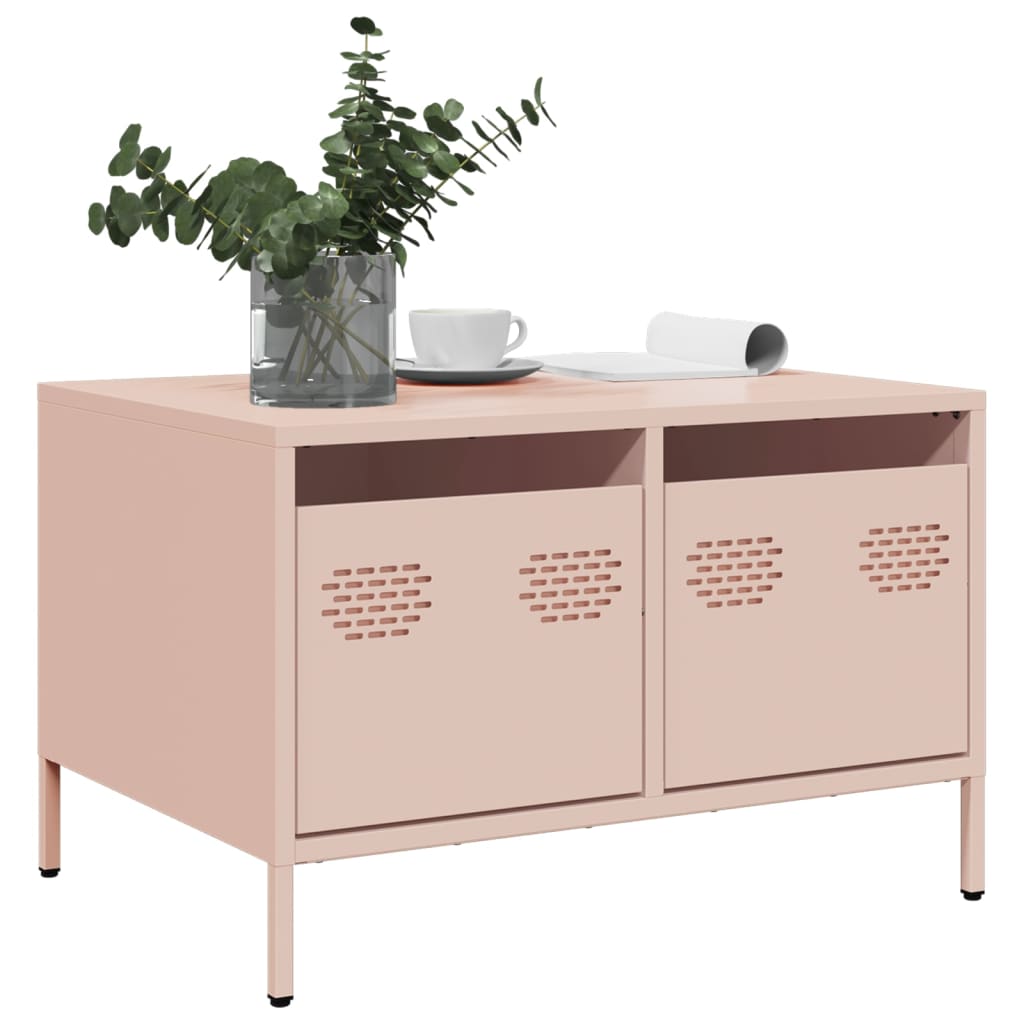 TV Cabinet Pink 68x50x43.5 cm Cold-rolled Steel - Design Hut