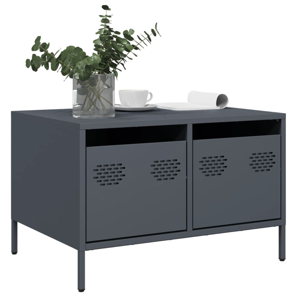 TV Cabinet Anthracite 68x50x43.5 cm Cold-rolled Steel - Direct Imports