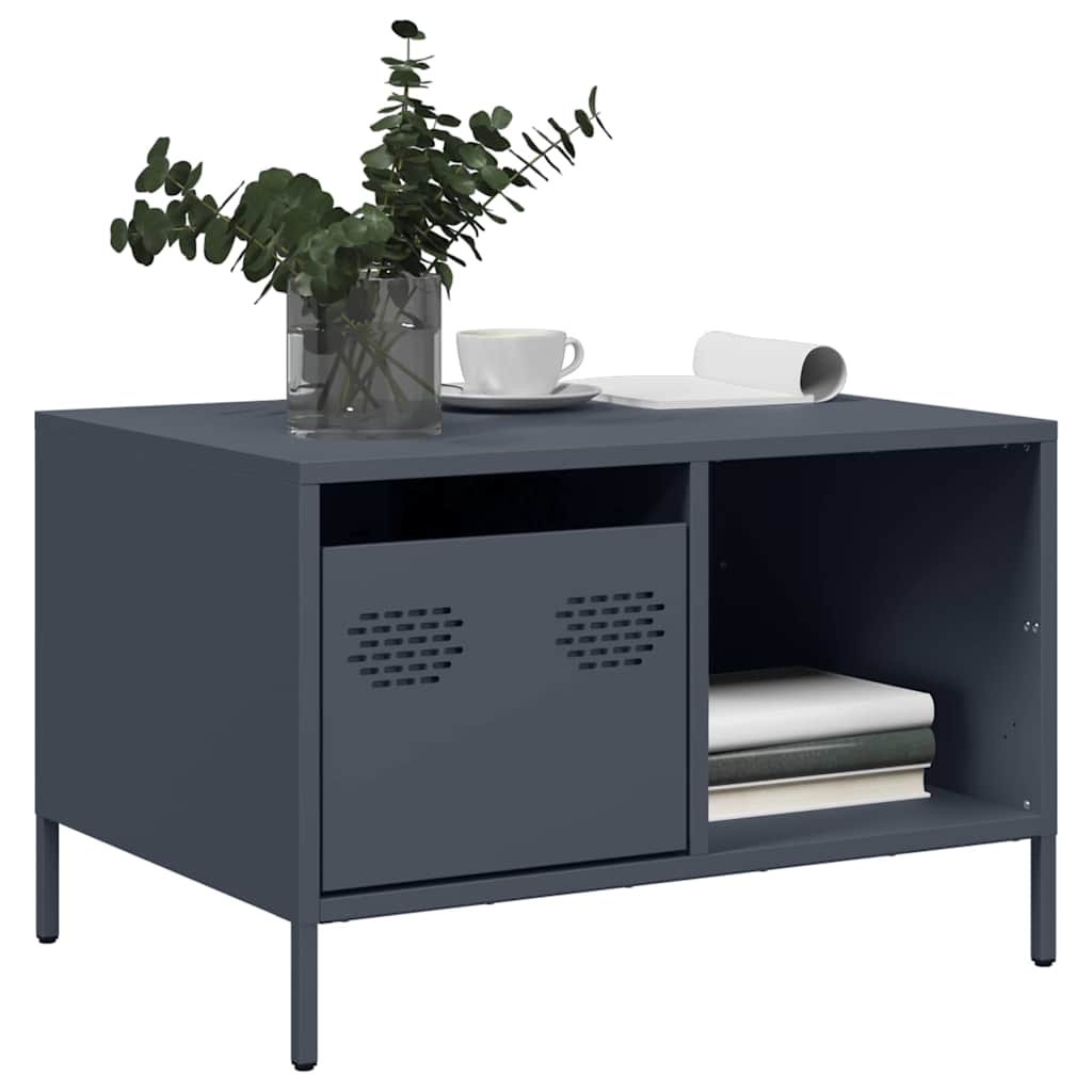 Coffee Table Anthracite 68.5x50x43.5 cm Cold-rolled Steel - Decor Base