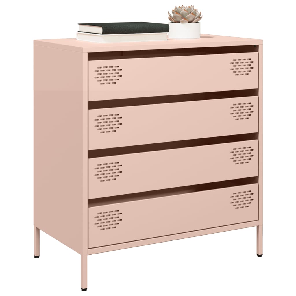 Sideboard Pink 68x39x73.5 cm Cold-rolled Steel - All Things Good