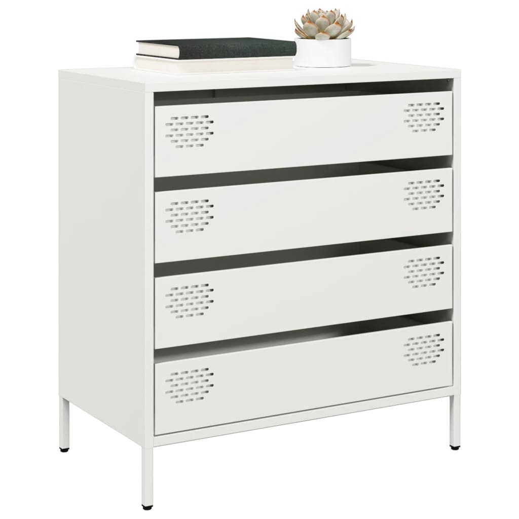 Sideboard White 68x39x73.5 cm Cold-rolled Steel - All Things Good