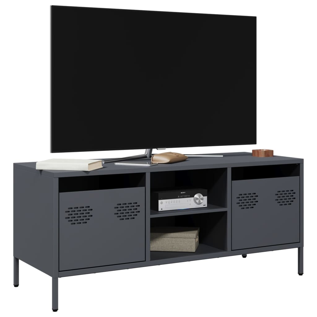 TV Cabinet Anthracite 101.5x39x43.5 cm Cold-rolled Steel - Brittle & Co