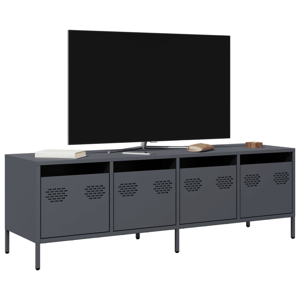 TV Cabinet Anthracite 135x39x43.5 cm Cold-rolled Steel - Casper Homes